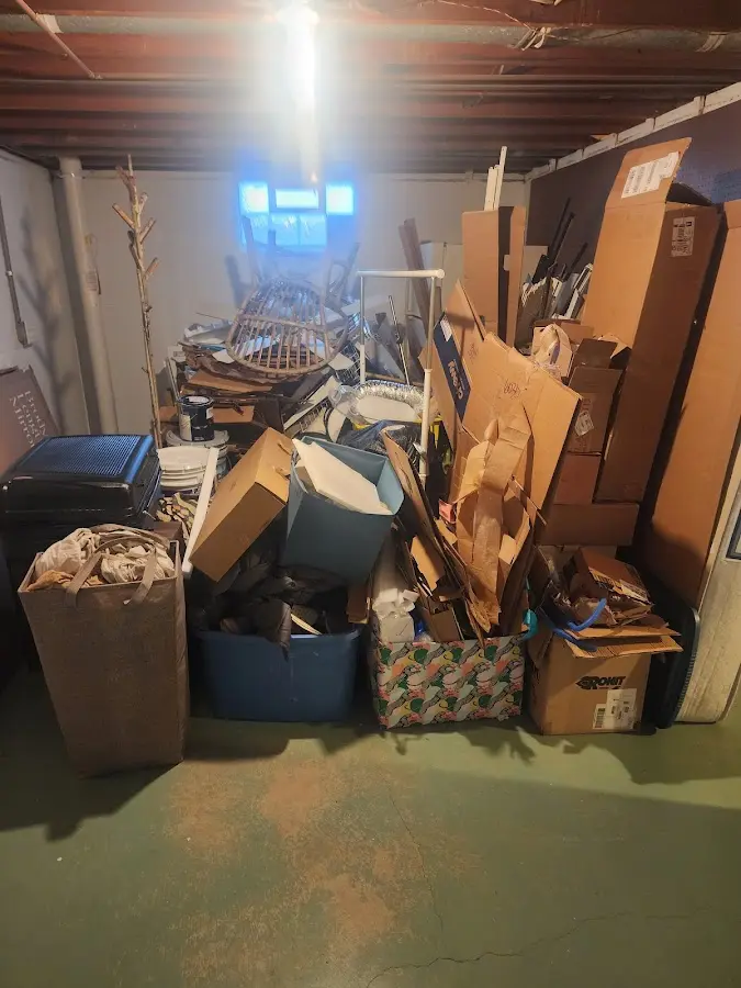 Roll-off dumpster container at job site for 4 Yard Dumpster Rental in Bradfordville